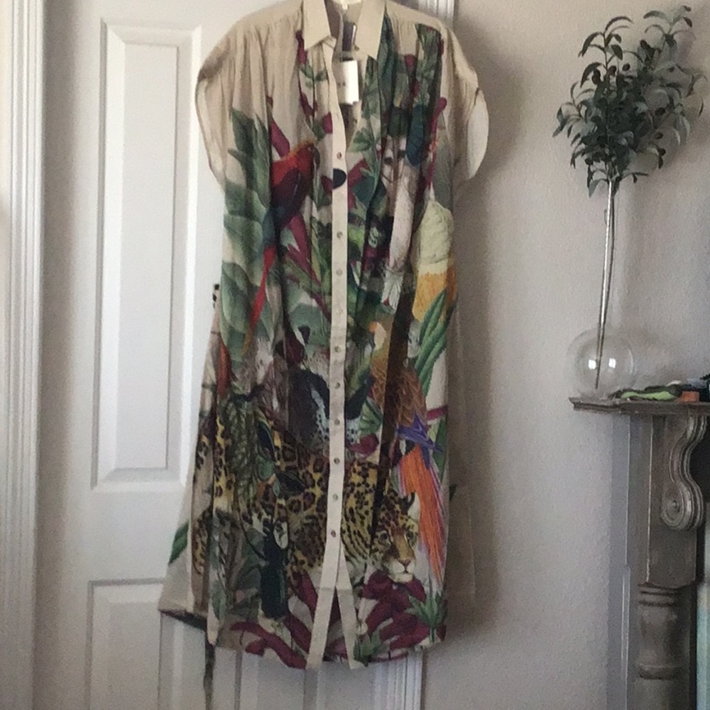 Anthropologie Carolina K Menagerie Dress S - Picture 7 of 10